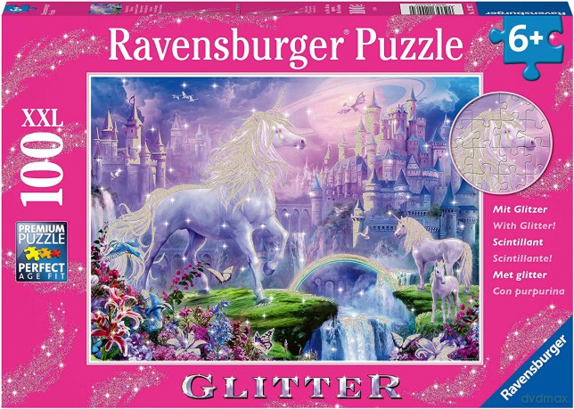 RAVENSBURGER 2D 100 el. Królestwo jednorożców XXL 12907 [PUZZLE]