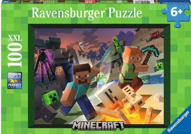 RAVENSBURGER 2D 100 el. Minecraft XXL 13333 [PUZZLE]