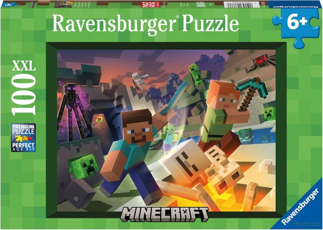 RAVENSBURGER 2D 100 el. Minecraft XXL 13333 [PUZZLE]