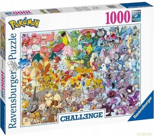 RAVENSBURGER 2D 1000 el. Challenge Pokémon 15166 [PUZZLE]