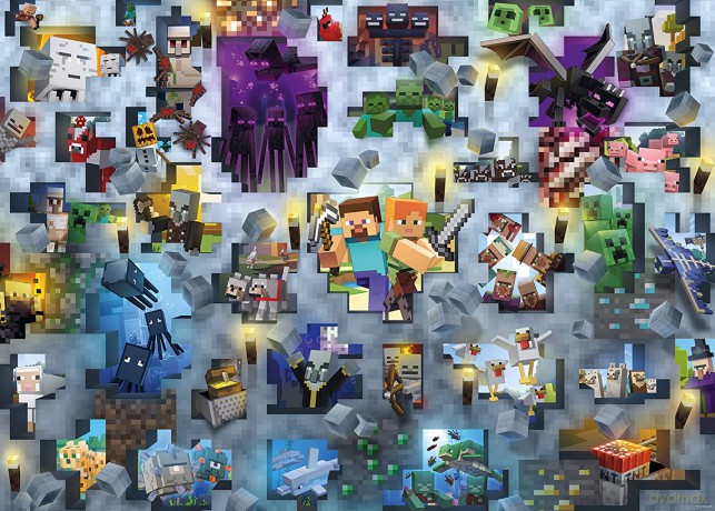 RAVENSBURGER 2D 1000 el. Minecraft Challenge 17188 [PUZZLE]