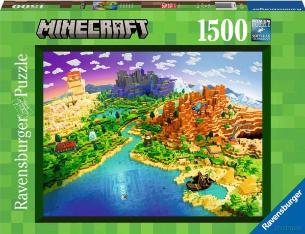 RAVENSBURGER 2D 1500 el. World of Minecraft 17189 [PUZZLE]