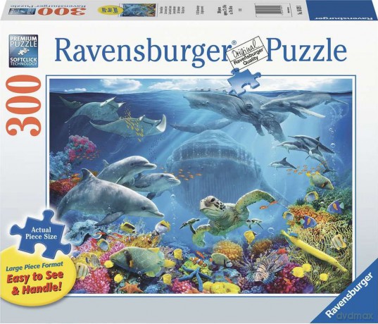 RAVENSBURGER 2D 300 el. duży format Podwodne życie 16829 [PUZZLE]