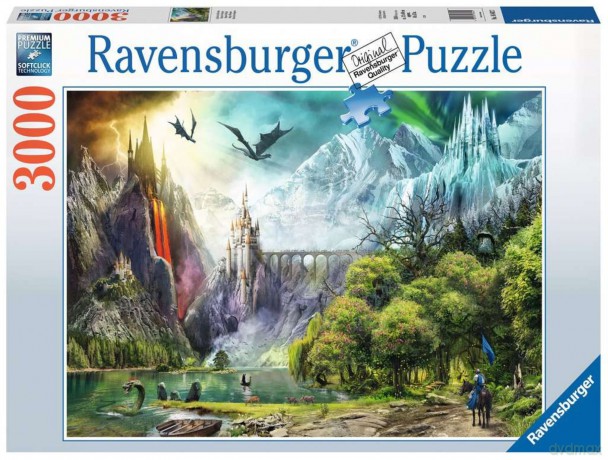 RAVENSBURGER 2D 3000 el. Panowanie smoków 16462 [PUZZLE]