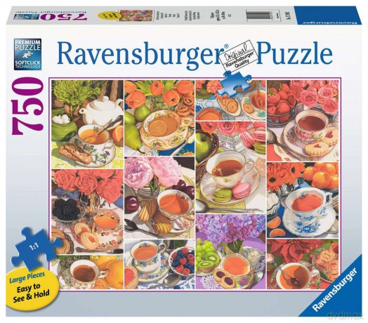 RAVENSBURGER 2D 750 el. Duży Format Czas na herbatę 17190 [PUZZLE]