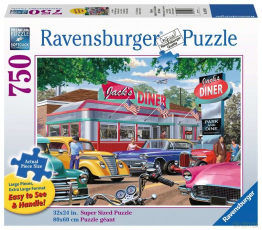 RAVENSBURGER 2D 750 el. Duży Format Jadłodalnia 19938 [PUZZLE]