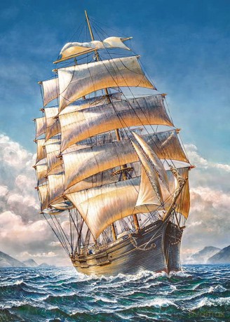 CHERRY PAZZI 1000 el. Sailing the WR Grace [PUZZLE]