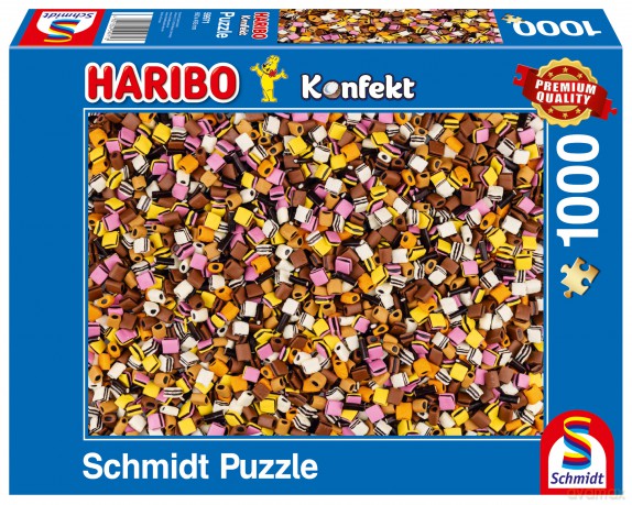 SCHMIDT 1000 el. PQ HARIBO Lukrecjowe żelki 111113 [PUZZLE]