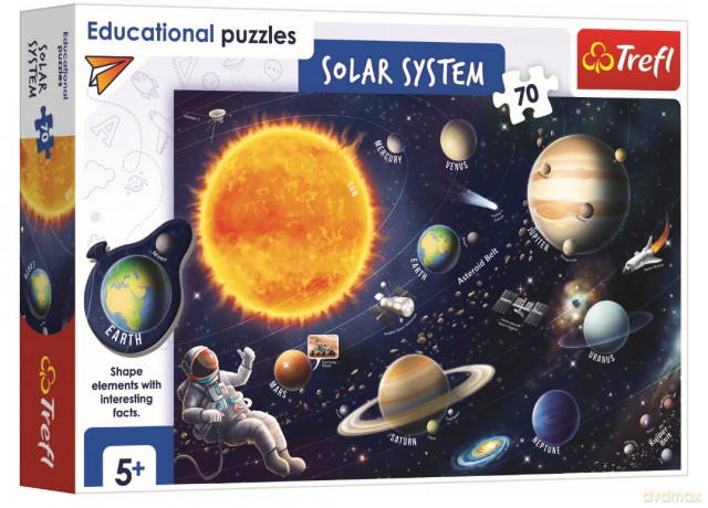 TREFL 70 el. Edukacyjne Układ Słoneczny wersja angielska 15571 [PUZZLE]