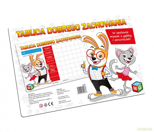 Tablica dobrego zachowania biała