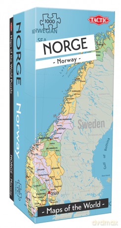 TACTIC 1000 el. Mapa Norwegia [PUZZLE]