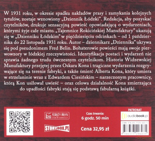 Tajemnice Rokicińskiej Manufaktury - Fred Belin [AUDIOBOOK]