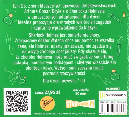 Umierający detektyw. Klasyka dla dzieci. Sherlock Holmes (Tom 25) - Arthur Conan Doyle [AUDIOBOOK]