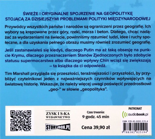 Więźniowie geografii, czyli wszystko, co chciałbyś wiedzieć o globalnej polityce - Tim Marshall [AUDIOBOOK]