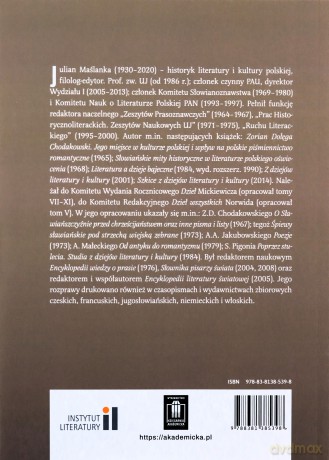 Z dziejów literatury i kultury - Julian Maślanka [KSIĄŻKA]