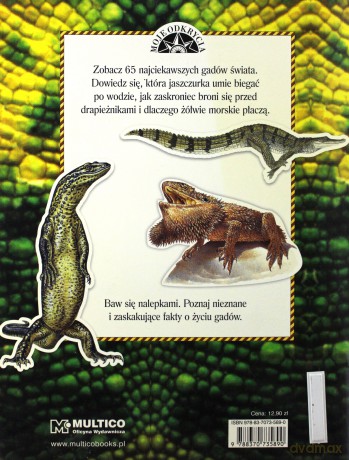 Moje Odkrycia Gady Nalepkowa Książeczka [KSIĄŻKA]