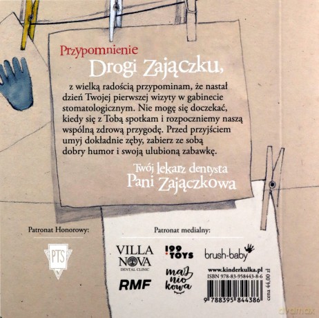 Zajączek u dentysty - Paulina Kosiniak-Kamysz, Gabriela Cichowska [KSIĄŻKA]