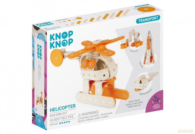 Zestaw do budowania z filcu Helicopter 43 klocki 305