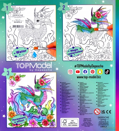 Zestaw watercolour Top Model Dragon Love 11879A