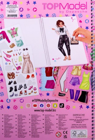 Zestaw z naklejkami Dress Me Up big Top Model Bling Bling 11913A