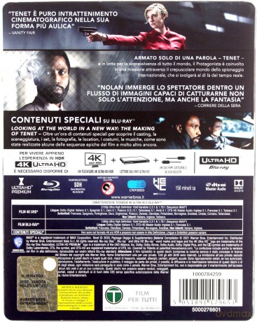 Tenet (steelbook) [Blu-Ray 4K]+[2xBlu-Ray]