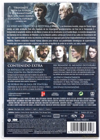 Game of Thrones Season 6 (Gra o Tron) [5DVD]	