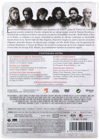 Gra o Tron Sezon 3 [5DVD]	