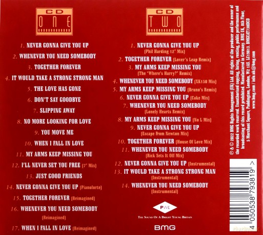 Rick Astley: Whenever You Need Somebody (2022 Remaster) [2CD]