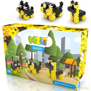 Klocki Meli Basic Brave Dogs 3in1 [KLOCKI]