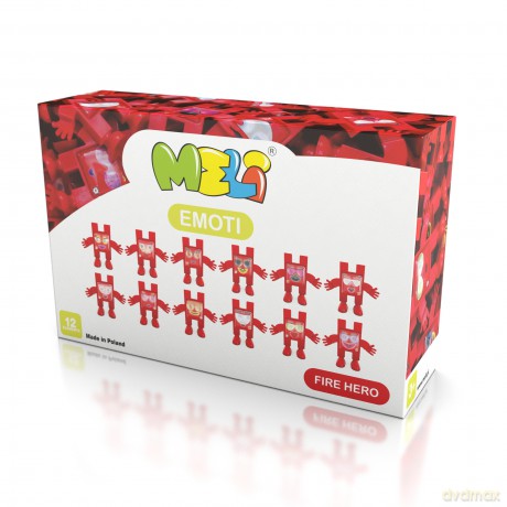 Klocki Meli Emoti Fire Hero12 sztuk [KLOCKI]