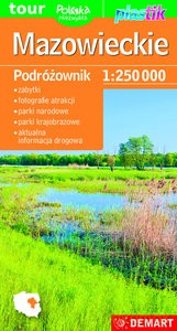 Mazowieckie-mapa turystyczna plastik