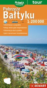 Pobrzeże Bałtyku 1:200 000 mapa plastik
