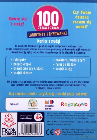 Ponad 100 zabaw i zadań. Labirynty i rysowanki [KSIĄŻKA]