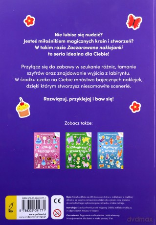 Zaczarowane naklejanki. Baśniowe krainy [KSIĄŻKA]