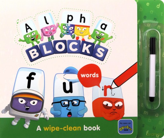 Alphablocks Words: A Wipe-Clean Book - Sweet Cherry Publishing [KSIĄŻKA]