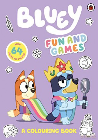 Bluey: Fun and Games Colouring Book: Official Colouring Book - Bluey [KSIĄŻKA]