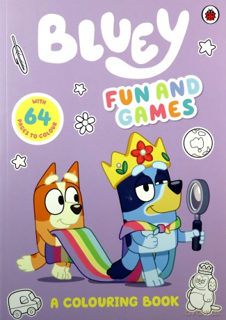 Bluey: Fun and Games Colouring Book: Official Colouring Book - Bluey [KSIĄŻKA]