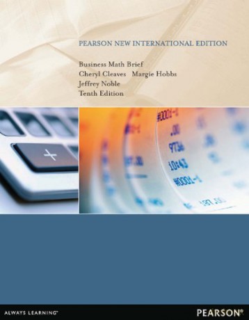 Business Math Brief: Pearson New International Edition - Cheryl Cleaves [KSIĄŻKA]