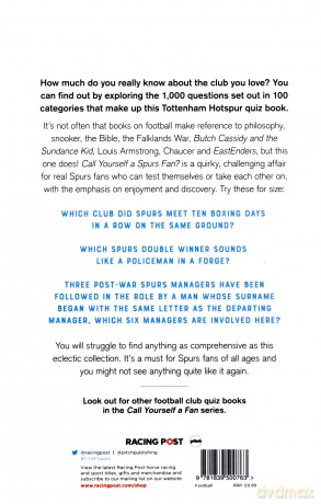 Call Yourself a Spurs Fan The Ultimate Tottenham Hotspur Quiz Book: The Tottenham Hotspur Quiz Book - Mart Matthews [KSIĄŻKA]