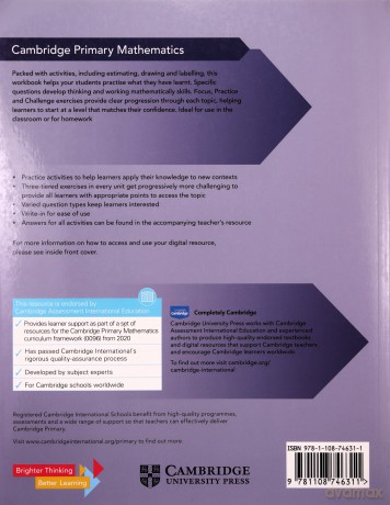 Cambridge Primary Mathematics Workbook 5 with Digital Access (1 Year) (Cambridge Primary Maths) - Mary Wood [KSIĄŻKA]