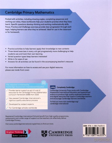 Cambridge Primary Mathematics Workbook 6 with Digital Access (1 Year) (Cambridge Primary Maths) - Mary Wood [KSIĄŻKA]