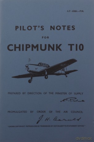 Chipmunk Pilots Notes - Air Ministry [KSIĄŻKA]