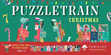 Christmas Train Puzzle: 26 Piece (Puzzletrain) - David W. Miles [KSIĄŻKA]