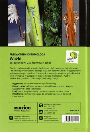 Ważki Przewodnik Entomologa (twarda) - Heiko Bellmann [KSIĄŻKA]