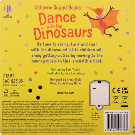 Dance with the Dinosaurs (Sound Books): 1 - Sam Taplin [KSIĄŻKA]