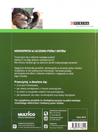 Homeopatia W Leczeniu Psów I Kotów - Barbara Rakow [KSIĄŻKA]
