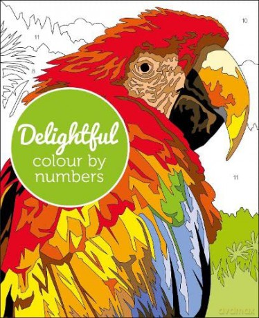 Delightful Colour by Numbers (Arcturus Colour by Numbers Collection, 19) - David Woodroffe [KSIĄŻKA]