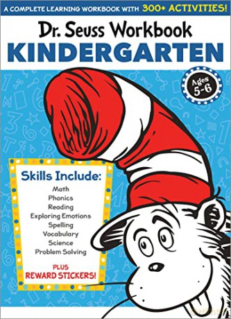 Dr. Seuss Workbook: Kindergarten: 300+ Fun Activities with Stickers and More! (Math, Phonics, Reading, Spelling, Vocabulary, Science, Problem Solving, Exploring Emotions) (Dr. Seuss Workbooks) - Dr Seuss [KSIĄŻKA]