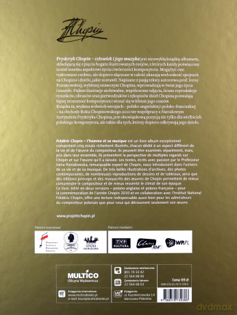 Fryderyk Chopin Człowiek I Jego Muzyka Wer.Pol/Fran (twarda) - Irena Poniatowska [KSIĄŻKA]