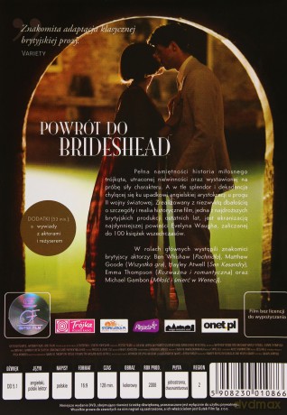 Powrót do Brideshead [DVD]